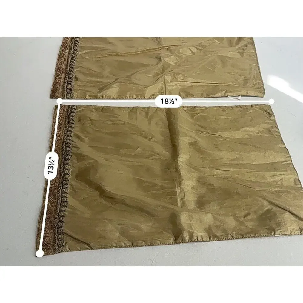 milli home marsha cutler gold beaded placemats set of 2